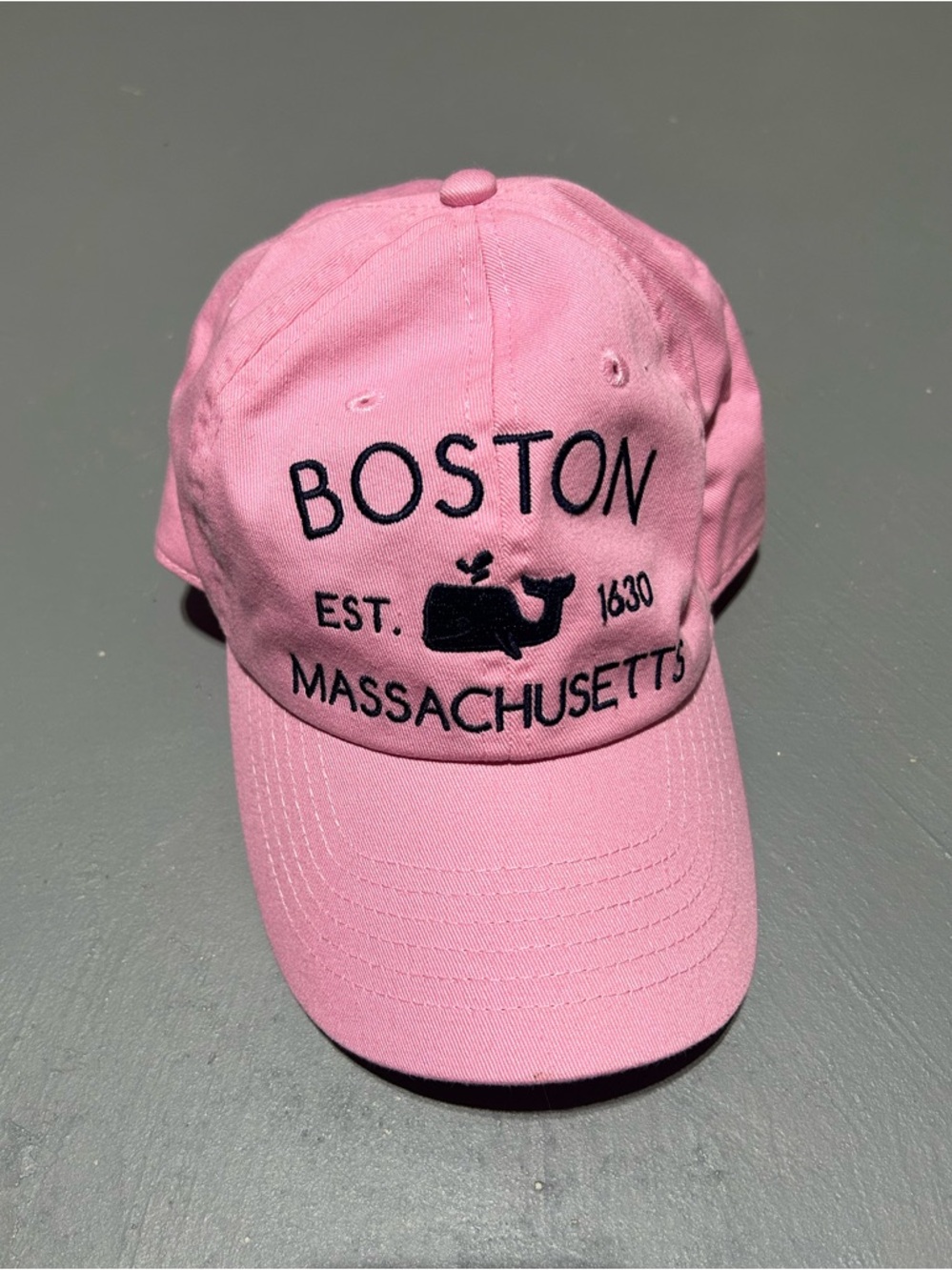 Bay State Apparel - Pink Boston Massachusetts Adjustable Hat